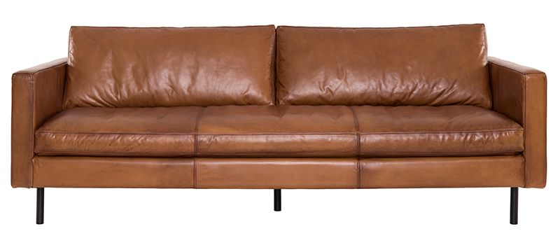 Finland 220 Pure Furniture, Light Leather Couch